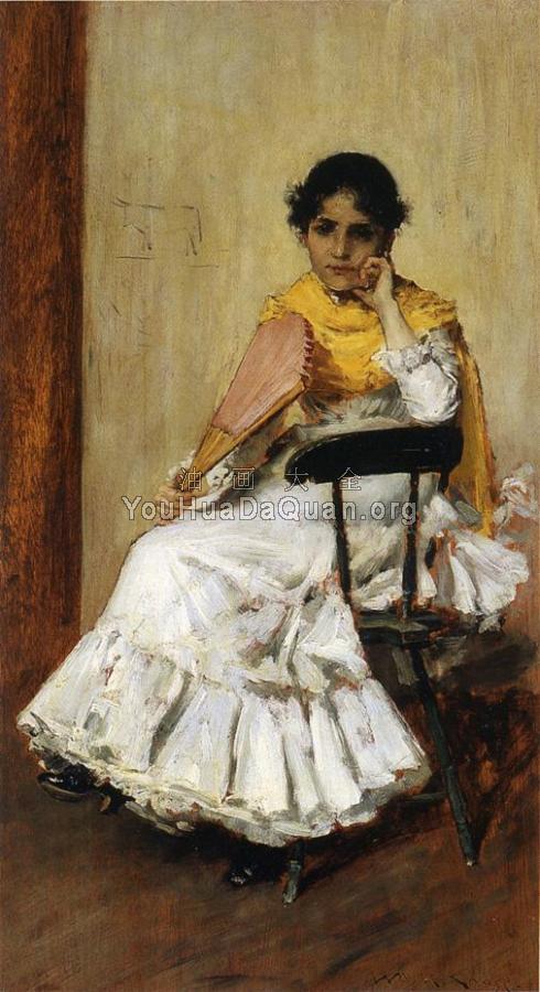 A Spanish Girl aka Portrait of Mrs Chase in Spanish Dress - 威廉·梅里特·查斯